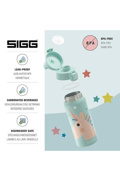 SIGG Termos Özellikli Paslanmaz Çelik Su Matara 0.5L – Uni Stars
