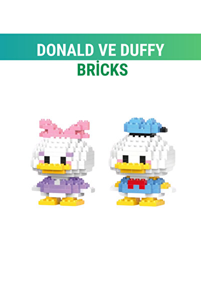 WUNİT Donald Ve Daisy Duck İkili Set Bricks Mini Yapı Oyuncak