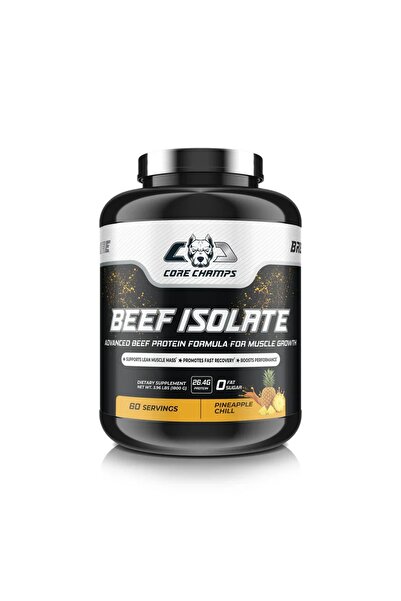Core Champs Beef Isolate Protein 60 Servings - Clear Beef Protein Pineapple C...