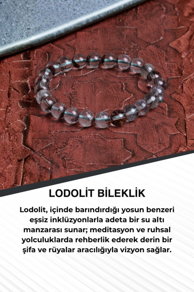 Saff Doğal Taş Lodolite Bracelet