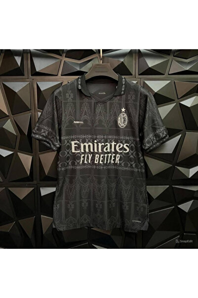 Lion Spor Milan special design pleasures black retro jersey