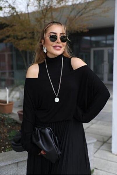 BY BASAK collection Tricotaj pentru femei Rochie din două piese cu pliuri și ...