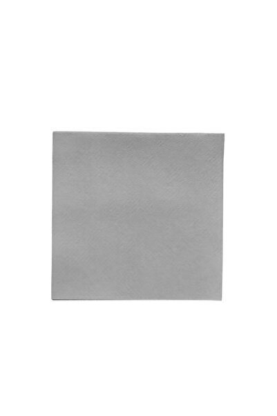 alenked Airlaid Fabric Textured Square Silver Grey Cocktail Napkins 20X20 cm ...