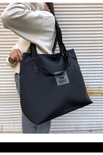 macsoo Women's Black Shopper Hand and Shoulder Bag Width 38cm Length 35cm