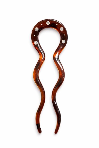 New Obsessions Cataramă cu piatră din acetat pentru coc francez