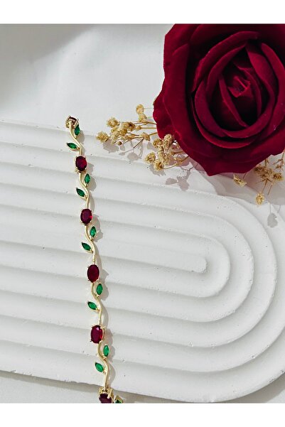 Roya Happiness TULİP GARDEN RENKLİ ZİRKON TAŞLI PİNTEREST BİLEKLİK KIZ ARKADA...