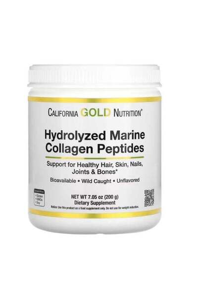 California Gold Nutrition Hydrolyzed Marine Collagen Peptides Unflavored