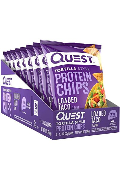 Quest Nutrition Protein Chips, Loaded Taco Pack of 8
