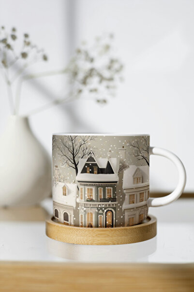 EYBaskı Tasarım Winter Themed Porcelain Print Mug