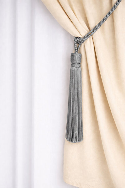 MEFAKS TEKSTİL Στήριγμα κουρτινόξυλου με κορδόνι – Διακοσμητικό αξεσουάρ για ...