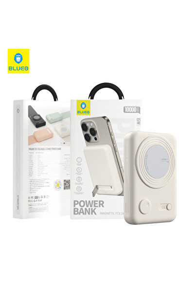 BLUEO 10000 mAh MagSafe Powerbank 15 W Kablosuz 20 W PD Type-C Hızlı Şarj Sta...
