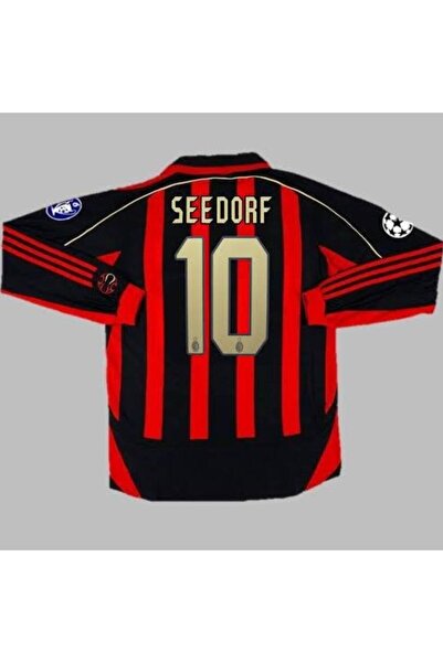 Lion Spor Milan 2007 Seedorf Long Sleeve Red Home Jersey