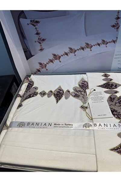 Modern Teknik Tekstil Banian Embroidered Cotton Duvet Cover