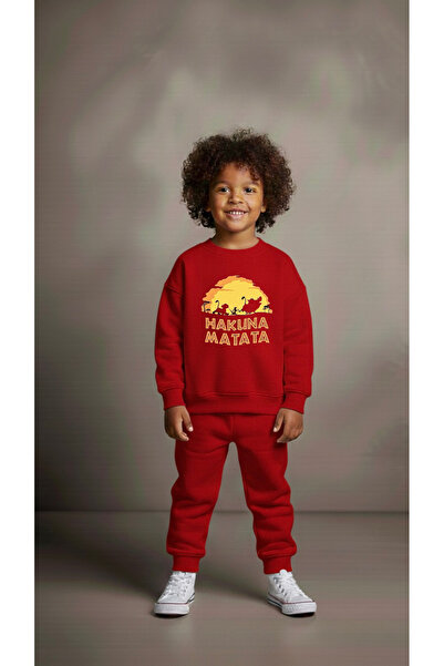 playwear Φούτερ ομάδας MATATA με στάμπα για κορίτσια και αγόρια, με λαιμόκοψη...