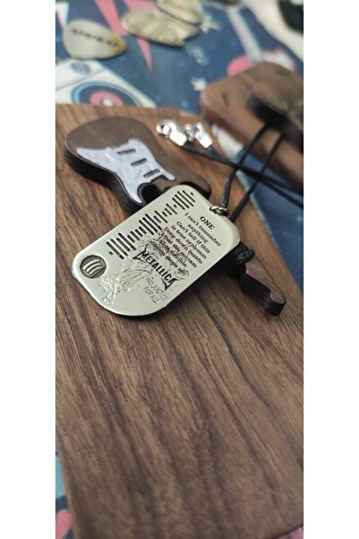 luffy design Metallica One Lyrics Spotify Necklace Custom Design Laser Engrav...