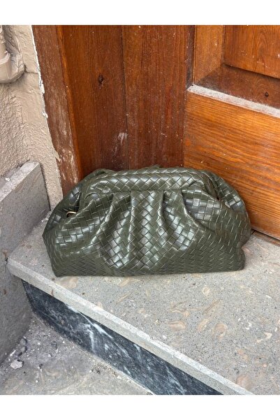 DEZ STORE Women's Knitted Pattern Crossbody Casual Clutch Bag