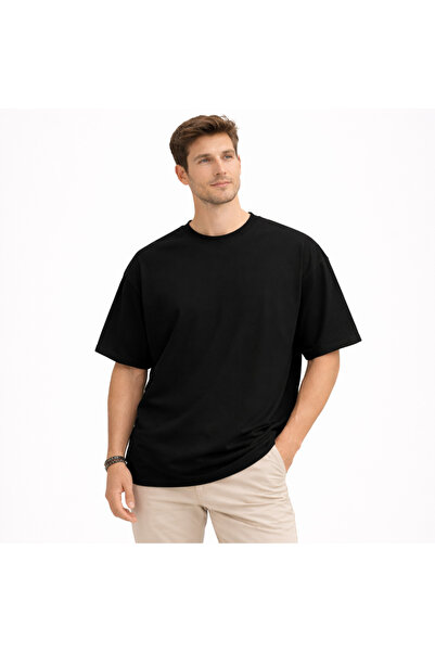 Cottonseed Men’s Oversized Combed Cotton Knitted T-Shirt