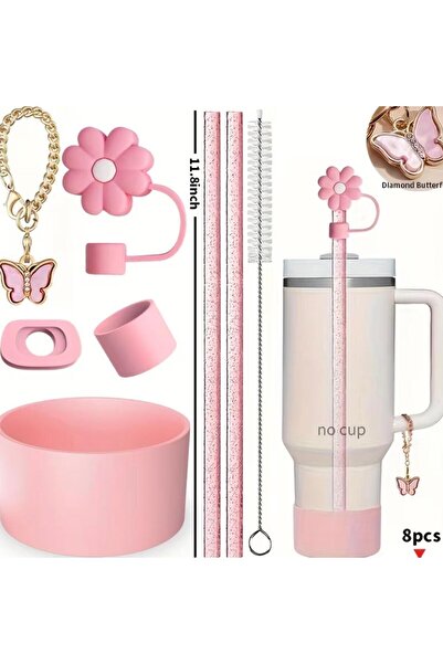 alisa Termos İçin 9 Parça Şık Tam Aksesuar Seti (Papatya)