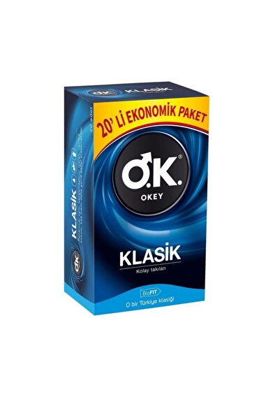 Okey Marka: Ok Klasik Ekonomik Paket 20'li Kategori: Prezervatif