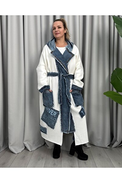 FUNDA معطف أماندا بتصميم أبيض