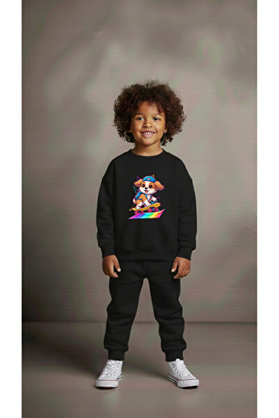 playwear Φούτερ ομάδας KAY KAY DOG v1 με στάμπα για κορίτσια και αγόρια, με λ...