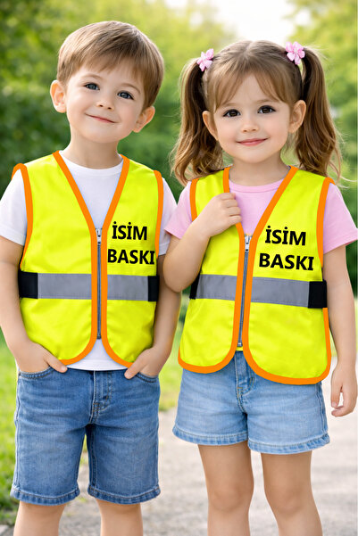 Teknik Children's Activity Vest with Zipper and Reflectors (Name Printing Is ...