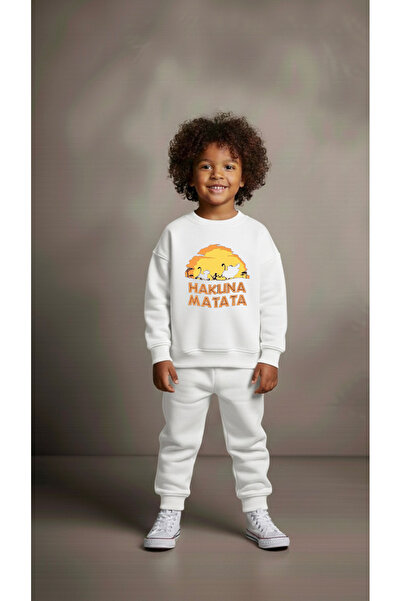 playwear Φούτερ ομάδας MATATA με στάμπα για κορίτσια και αγόρια, με λαιμόκοψη...