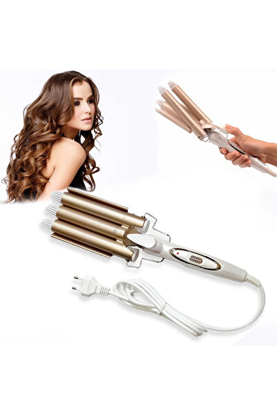 shopwave مكواة تجعيد الشعر واج ووتر ويف 220 درجة، 25 مم، تجعيد سميك (5047)