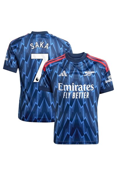 Lion Spor Arsenal 2025-26 New Season Bukayo Saka Away Jersey (Newblue)
