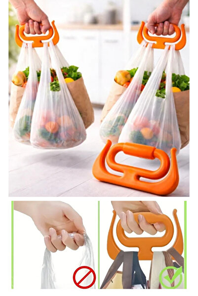 Shopura 4 Adet Poşet Taşıma Aparatı – Yük Taşıyıcı Taşıma Kancası, Market ve ...