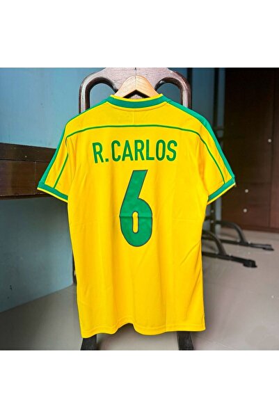 Lion Spor Brazilian National Team 98 World Cup Roberto Carlos Nostalgia Jersey