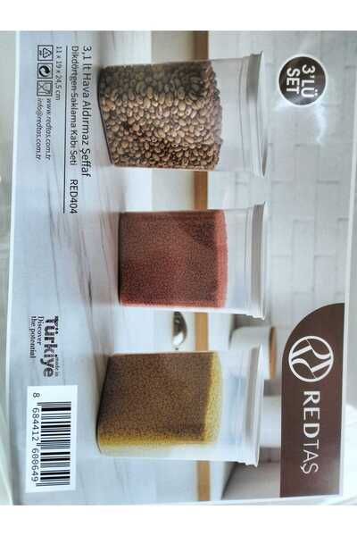 kurt41 3 Pieces 3 Liter Food Storage Container Set