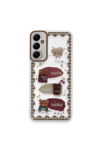 NewFace Samsung galaxy a14 4g case sweet patterned silicone cover - transparent