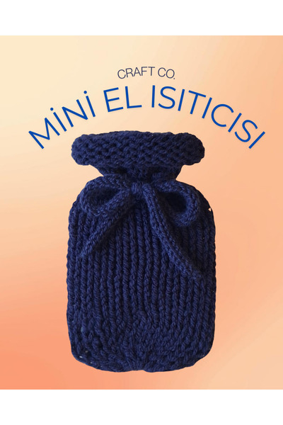 Craft Co Lacivert Mini El Isıtıcısı-Özel Gün, Doğum Günü Hediyesi Sıcak Tutan...