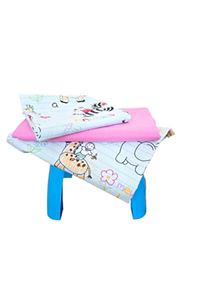 Kotonia Home Set 3 piese Bebe Ranforce, cearșaf 120×150cm, husă elastică 60×1...