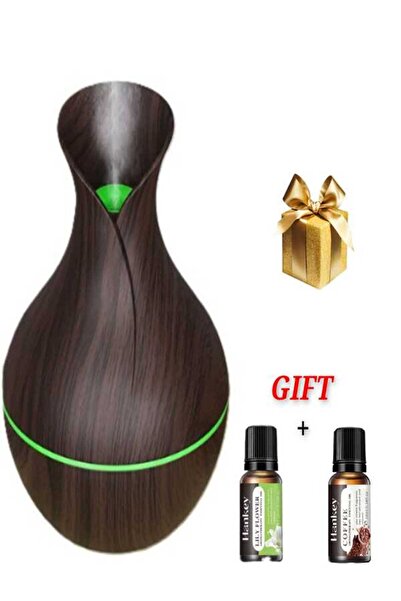 OEM 200ml USB Vase Aromatherapy Diffuser, Ultrasonic, 7 Colors, 2 Oils Included