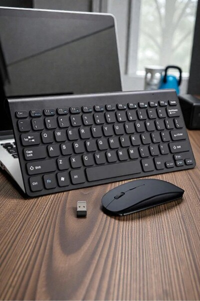 Renvox 2.4GHz Kablosuz Klavye ve Mouse Seti - Slim Tasarım - 10m Çekim Mesafe...