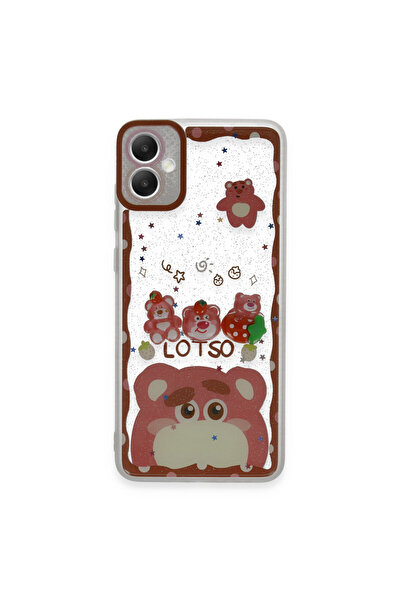 NewFace غطاء سيليكون بنمط حلو لهاتف سامسونج جالاكسي A05 - وردي