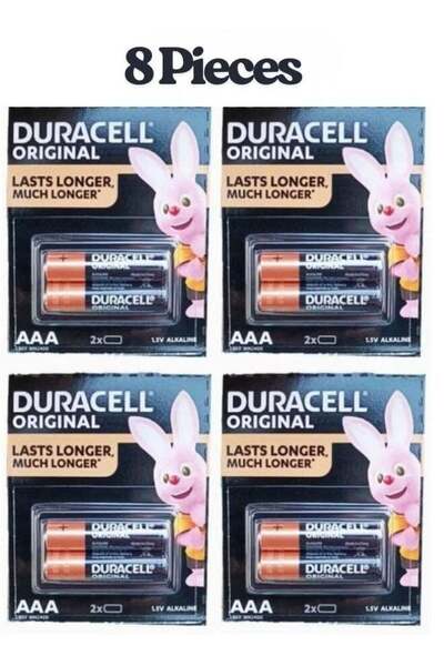 Duracell Original Power Type (AAA) Alkaline Battery (8Pcs)