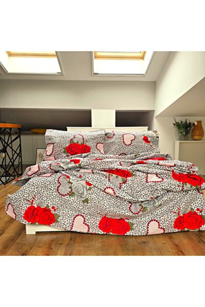 Kotonia Home 4-piece bed linen, 2 people, classic smooth fabric, 100% cotton,...