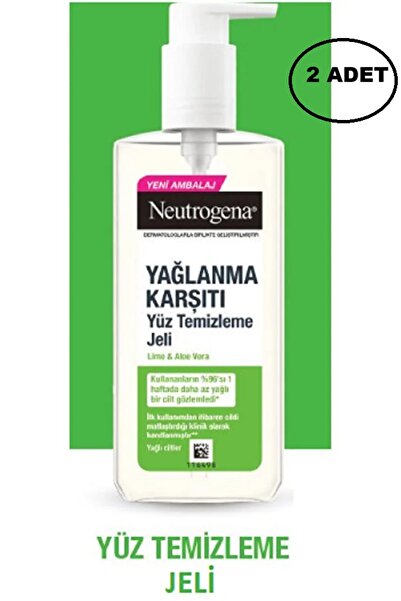 Neutrogena Yağlanma Karşıtı Lime&Aloe Vera Yüz Temizleme Jeli x 2 adet