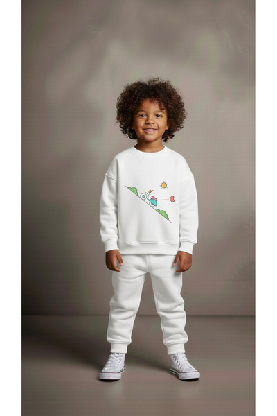 playwear Φούτερ ομάδας MTR HEART με στάμπα για κορίτσια και αγόρια, με λαιμόκ...