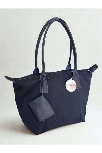 BAGLOVİS Card Holder Hanging Casual Navy Blue Women's Shoulder Bag En42 Boy28