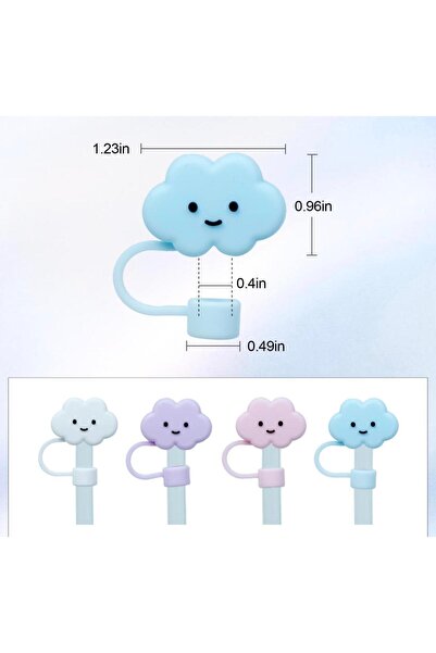 alisa Cute Big Cloud Straw Cover, Straw Protector