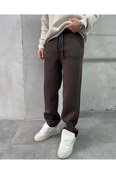 DİFRANSEL Ανδρικό παντελόνι επένδυση fleece Άνετο και άνετο
