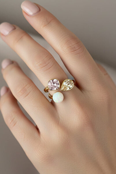 laria jewelry Vip Exclusive Series Pearl Detailed Adjustable Ring