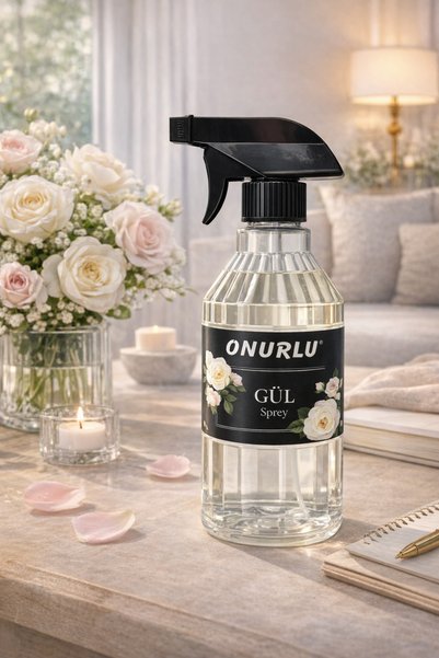 Janissary Gül Oda Kokusu Sprey 500 ml – Klasik Gül Kokulu Kalıcı Ev Kokusu