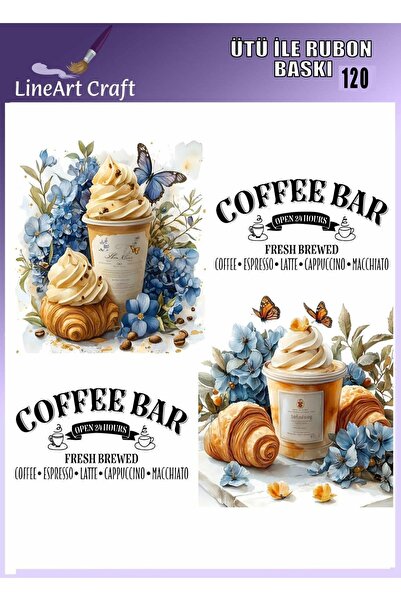 LİNEART Ütü ile Rubon Baskı Transfer No:RB120-30x30cm