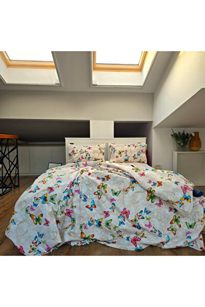 Kotonia Home 4-piece bed linen, 2 people, classic smooth fabric, 100% cotton,...