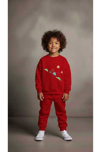 playwear سترة رياضية MTR KALP مطبوع للفتيات والأولاد برقبة دائرية3 4-5-6-7-8-...